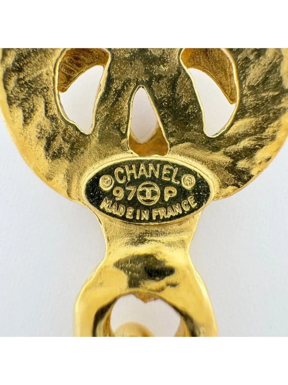 Chanel Necklace CC Logo Gold Plated